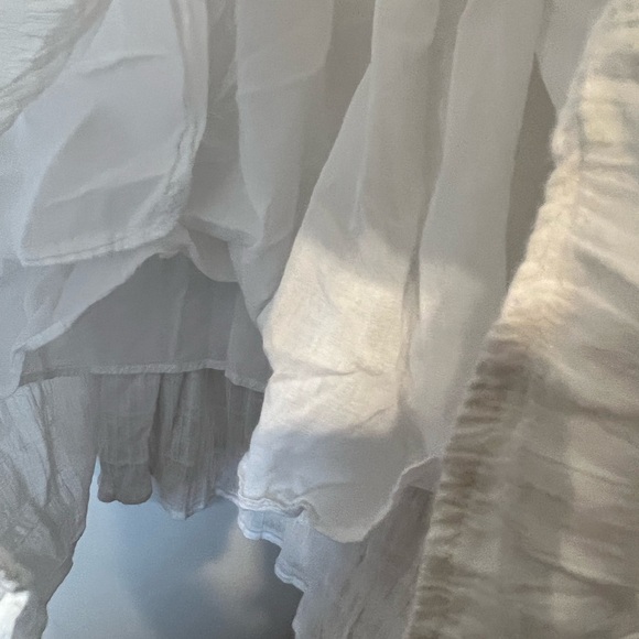 3/$25 🙌🏼 Hem & Thread High Neck Cutout Gauzey Layered Pockets Mini Dress Large - Picture 10 of 10